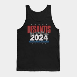 Desantis 2024 for President Vintage Distressed Desantis 2024 Tank Top